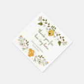 Serviette En Papier Merci pour Bee-ing Here Cocktail Napkins (Coin)