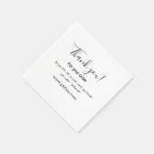 Serviette En Papier Merci pour l'achat détail de l'entreprise familial (Coin)
