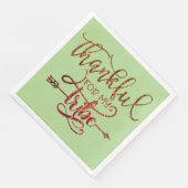 Serviette En Papier Merci pour ma tribu (Coin)