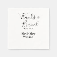 Merci pour un nom de brunch post-mariage date simp