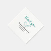 Serviette En Papier Merci pour votre page de commande nom de société (Coin)