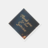Serviette En Papier Merci Pour Votre Service Paper Napkin (Coin)