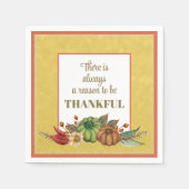 Serviette En Papier Merci ! Thanksgiving couleurs automne Naples (Devant)