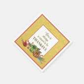 Serviette En Papier Merci ! Thanksgiving couleurs automne Naples (Coin)