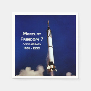 Serviette En Papier Mercury Freedom 7 - 60e anniversaire