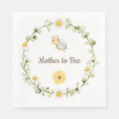 Serviette En Papier Mère à être Baby shower papier serviettes (Devant)