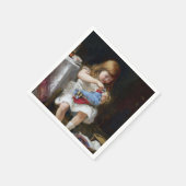 Serviette En Papier Mère anxieuse petite  (Coin)
