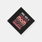 Serviette En Papier Mère cadeau | Fière Maman Merveilleuse Anniversair (Coin)