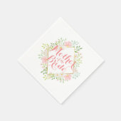 Serviette En Papier Mère de la mariée Mariage aquarelle Napkin (Coin)