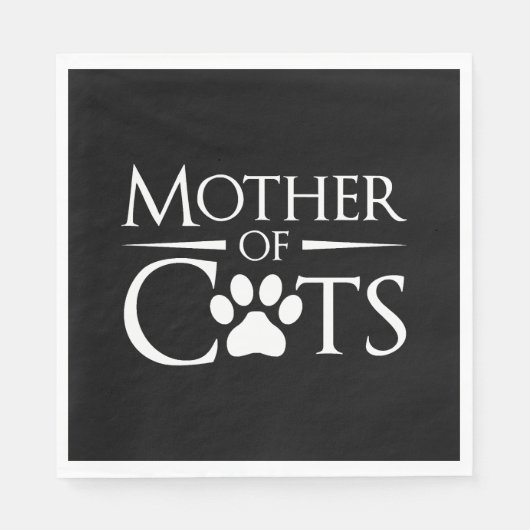 Serviette En Papier Mère des Chats (Devant)