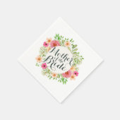 Serviette En Papier Mère du Mariage de mariée | Napkin (Coin)