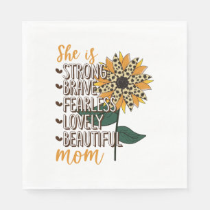 Serviette En Papier Mère, Elle Est Forte