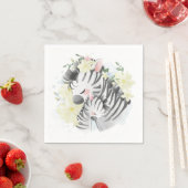 Serviette En Papier Mère et bébé serviettes Zebra (En situation)