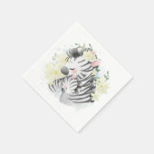 Serviette En Papier Mère et bébé serviettes Zebra (Coin)