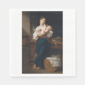 Serviette En Papier Mère et enfant (par Bouguereau) (Devant)