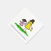 Serviette En Papier Mère et fille Family Custom Art Napkins (Coin)