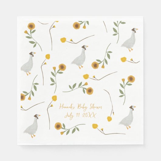 Serviette En Papier Mère Goose Nursery Rhyme Tournesol (Devant)