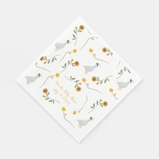 Serviette En Papier Mère Goose Nursery Rhyme Tournesol (Coin)