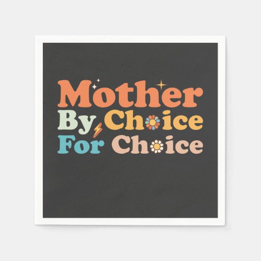 Serviette En Papier Mère Par Choix Pour Choix Super Rétro (Devant)