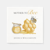 Serviette En Papier Mère pour être neutre baby shower minimal (Devant)