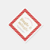 Serviette En Papier MERI Festive Jingle Mingle Noël Party (Coin)