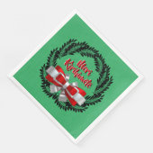 Serviette En Papier Meri Kirihimete Maori pour Joyeux Noël (Coin)