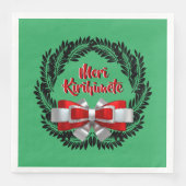 Serviette En Papier Meri Kirihimete Maori pour Joyeux Noël (Devant)