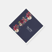 Serviette En Papier Merlot Merlot de la Marine Burgundy Dîner de récep (Coin)