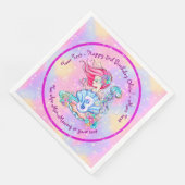 Serviette En Papier Mermaid 3e anniversaire Modifier Modifier Modifier (Coin)