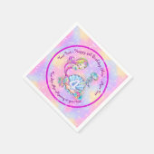 Serviette En Papier Mermaid 4e anniversaire Modifier Modifier Modifier (Coin)
