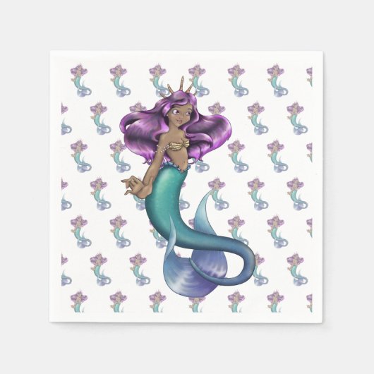 Serviette En Papier Mermaid Iole (Devant)