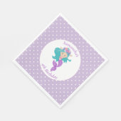 Serviette En Papier Mermaid Pearl - Ocean Jewel Anniversaire (Coin)