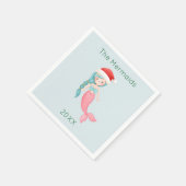 Serviette En Papier Mermaid Père Noël Noël (Coin)