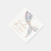 Serviette En Papier Mermaid Queue 1er anniversaire (Coin)