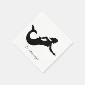 Serviette En Papier Mermaid Silhouette Thunder_Cove (Coin)