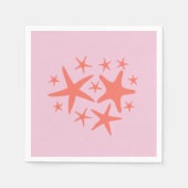 Serviette En Papier Mermaid Starfish Ocean Beach (Devant)