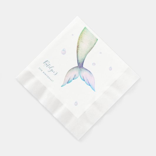 Serviette En Papier Mermaid Tail fête d'anniversaire (Coin)