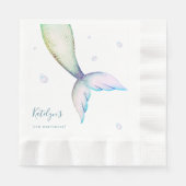 Serviette En Papier Mermaid Tail fête d'anniversaire (Devant)