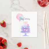 Serviette En Papier Mermaid Thème Anniversaire Bash (En situation)
