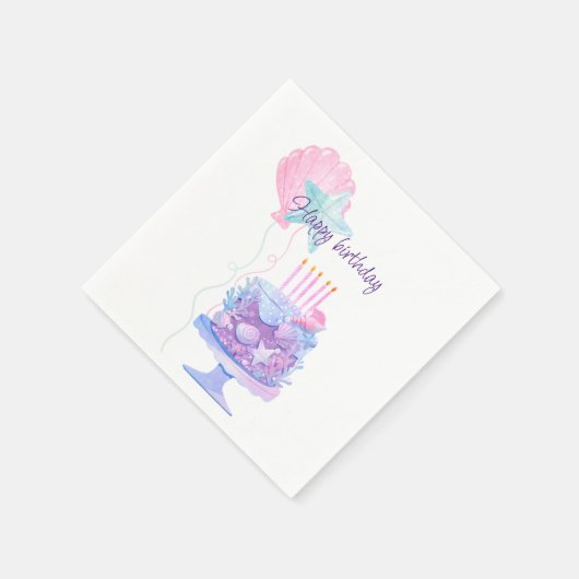 Serviette En Papier Mermaid Thème Anniversaire Bash (Coin)