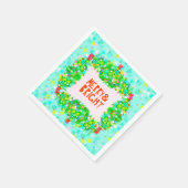 Serviette En Papier Merry & Bright Wreath (Coin)