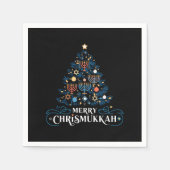 Serviette En Papier Merry Chrismukkah Jewish Holiday Hanoukka (Devant)