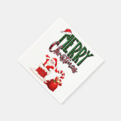 Serviette En Papier Merry Christmas by Santa - Paper Napkin (Coin)