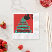 SERVIETTE EN PAPIER MERRY CHRISTMAS OPÉRATEUR INGÉNIEUR DE CRANE OPÉRA (En situation)