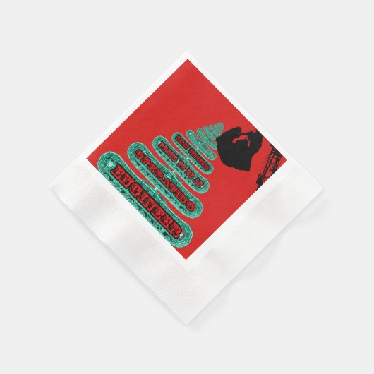SERVIETTE EN PAPIER MERRY CHRISTMAS OPÉRATEUR INGÉNIEUR DE CRANE OPÉRA (Coin)