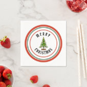 Serviette En Papier MERRY CHRISTMAS Papier Napkin (En situation)