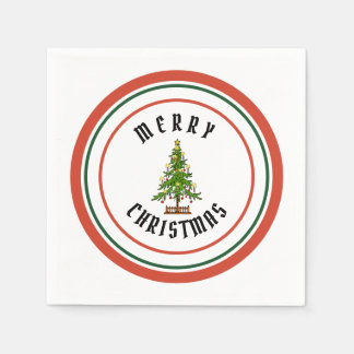 Serviette En Papier MERRY CHRISTMAS Papier Napkin
