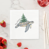 Serviette En Papier Merry Christmas Sea Turtle (En situation)