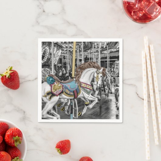 Serviette En Papier Merry Go Round Carousel (En situation)