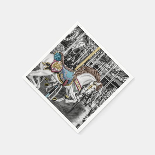 Serviette En Papier Merry Go Round Carousel (Coin)